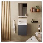 Meuble lave - mains lisa + miroir tablette Meuble lave - mains lisa + miroir tablette