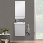 Meuble lave - mains lisa + miroir tablette
