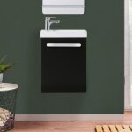 Meuble lave - mains suspendu nevada avec poign�e porte serviette
