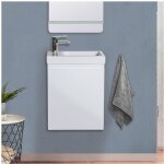 Meuble lave - mains lisa + robinet chrom