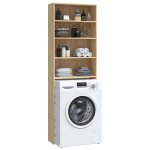 Meuble de machine � laver - sarazyj - colonne salle de bains - ch�ne sonoma - 64x24x190cm hot90662026 ...