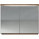 Meuble à miroir suspendu wotan marron - rangement salle de bains 80x60 cm Meuble à miroir suspendu wotan marron - rangement salle de bains 80x60 cm