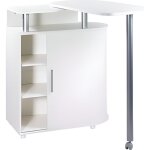 Mange - debout blanc table pivotante - l 110 x l 55 x h 105. 3 cm