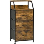 Homcom - meuble de rangement - mdf - 44x29x92cm - marron