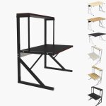 Meuble de rangement cuisine  3 niveaux - belfoyer - noir - bois massif - 54x30x65cm