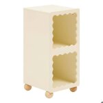 Meuble de rangement enfant bouli 2 cases beige 31x30x64 cm - atmosphera cr�ateur dint�rieur