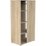 Meuble de rangement enfant - chne dor - dcor bois - avec tagres et penderie - babyprice up