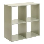 Meuble de rangement modulable � 4 cases vert 0 cm