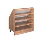 Meuble de rangement sous pente rion 80x81. 6cm avec 4 compartiments blanc vicco 58510