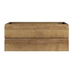 Meuble de salle de bain - angela - 120cm - ch�ne - 2 tiroirs - soft - close