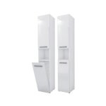 Meuble de salle de bain bagnoli slim iii blanc brillant - meuble sur pied colonne de salle de bain étagère ... Meuble de salle de bain bagnoli slim iii blanc brillant - meuble sur pied colonne de salle de bain étagère ...