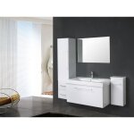 Meuble salle de bain blanc vasque lavabo 2 unité de colonne mod. white london 100 cm Meuble salle de bain blanc vasque lavabo 2 unité de colonne mod. white london 100 cm