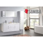 Meuble salle de bain double vasque meuble double vasque 120 cm white malibu