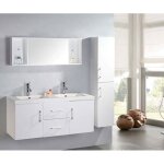 Meuble salle de bain double vasque luxe beau meuble double vasque 120 cm mod. white malibu