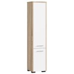 Meuble de salle de bain - gst2 - 140 cm - sonoma - blanc - colonne - style moderne Meuble de salle de bain - gst2 - 140 cm - sonoma - blanc - colonne - style moderne