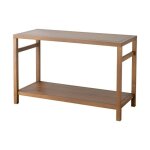 Meuble de salle de bain - happy garden - dewi - teck massif - 120 cm - double vasque - marron