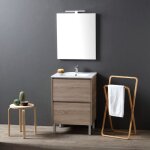 Meuble de salle de bains � poser avec lavabo de 60 cm laguna