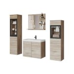 Meuble de salle de bain madrit i - chêne de san remo - armoire de rangement meuble lavabo evier meubles ... Meuble de salle de bain madrit i - chêne de san remo - armoire de rangement meuble lavabo evier meubles ...