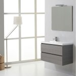 Meuble de salle de bains manhattan 90 cm avec tiroirs et vasque À gauche Meuble de salle de bains manhattan 90 cm avec tiroirs et vasque À gauche