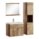 Meuble de salle de bain - montreal - 60 cm - ch�ne ch�taignier - contemporain - design