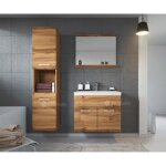 Meuble de salle de bain montreal 60x35 cm - wotan - ensemble salle de bain + miroir + meuble colonne Meuble de salle de bain montreal 60x35 cm - wotan - ensemble salle de bain + miroir + meuble colonne