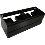 Meuble sous vasque 120 cm sorrento noir carbone