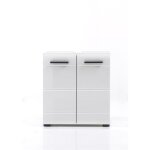 Meuble de salle de bain. meuble sous - vasque mlamin blanc brillant. l - h - p : 60 56 31 cm