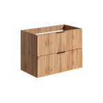 Meuble de salle de bain suspendu sous lavabo adel chne 80 cm