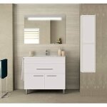 Meuble de salle de bain syn 60cm blanc avec plan vasque miroir et colonne. avec porte serviettes en cadeau!!! ... Meuble de salle de bain syn 60cm blanc avec plan vasque miroir et colonne. avec porte serviettes en cadeau!!! ...