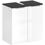 Toilinux - meuble sous vasque design samy - l. 56 x h. 60 cm - blanc