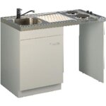 Meuble sous �vier lave vaisselle 120 avec jambage - aquarine - 200154