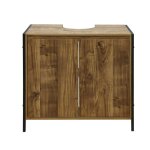 Meuble sous lavabo 70x40x65 cm effet bois de manguier armoire de rangement avec porte et �tag�re design ...