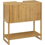5five - meuble vasque 2 portes lab n modul bambou