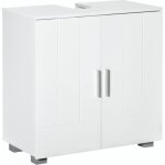 Kleankin - meuble sous vasque de salle de bain - mdf - 60x30x60cm - blanc Kleankin - meuble sous vasque de salle de bain - mdf - 60x30x60cm - blanc