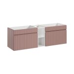 Meuble sous vasque + 1 �l�ment - 140 cm - emblematic rose