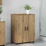 Meuble sous vasque - meuble vasque integree vidaxl cabinet de salle de bain ch�ne artisanal 60 x 35 x ...