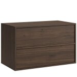 Meuble sous - vasque mali 80 cm x 46 cm - brun noyer - meuble de salle de bain ? meuble sous - vasque ...