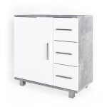Meuble sous vasque simple ilias 60x60. 8cm b�ton vicco 30802