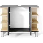 Meuble sous vasque simple aquis 79. 6x64cm anthracite anthracite vicco Meuble sous vasque simple aquis 79. 6x64cm anthracite anthracite vicco