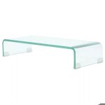 Meuble t�l� buffet tv t�l�vision design pratique pour moniteur 60 cm verre transparent 2502256