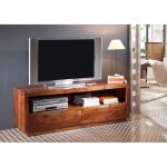 Meuble tv 140x45cm - bois massif de palissandre laqu - duke #122