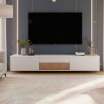 Meuble tv 180cm - support projecteur extensible - mural ou sur pied - grand rangement - design moderne ...