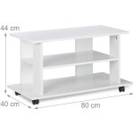 Copie de meuble tv 2 compartiments console table sur roulettes 80 cm blanc 13 0001660 2