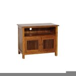 Meuble tv 2 portes persiennes l80cm bisho