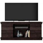 Meuble tv 55 pouces 136 cm weng - caemmum - meubles d appoint - sejour