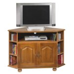 Meuble tv dangle - actual diffusion - ch�ne rustique - 42 pouces - 9 niches - 2 portes