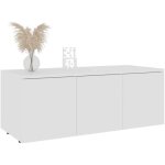 Meuble tv banc de tv de salon avec 3 tiroirs blanc 80x34x30 cm aggloméré Meuble tv banc de tv de salon avec 3 tiroirs blanc 80x34x30 cm aggloméré