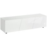 Homcom - meuble tv - bois - 160x39x45cm - blanc Homcom - meuble tv - bois - 160x39x45cm - blanc
