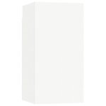Meuble tv blanc suspendu en bois dingénierie - blanc - rectangulaire - contemporain - design Meuble tv blanc suspendu en bois dingénierie - blanc - rectangulaire - contemporain - design