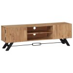 Vidaxl meuble tv 140 x 30 x 45 cm bois dacacia massif